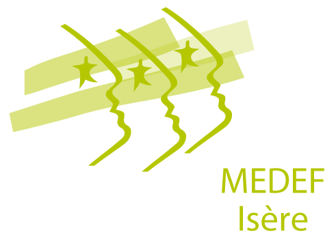 Logo MEDEF vert anis PETIT